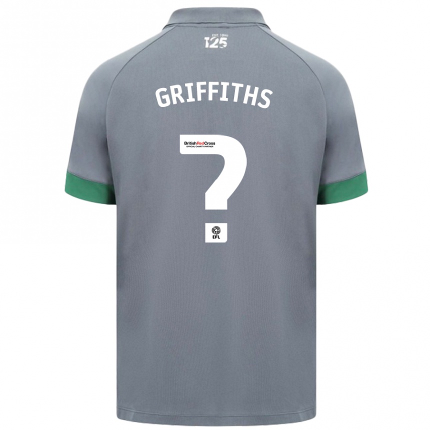 Niño Fútbol Camiseta Ewan Griffiths #0 Gris Oscuro 2ª Equipación 2024/25 Argentina