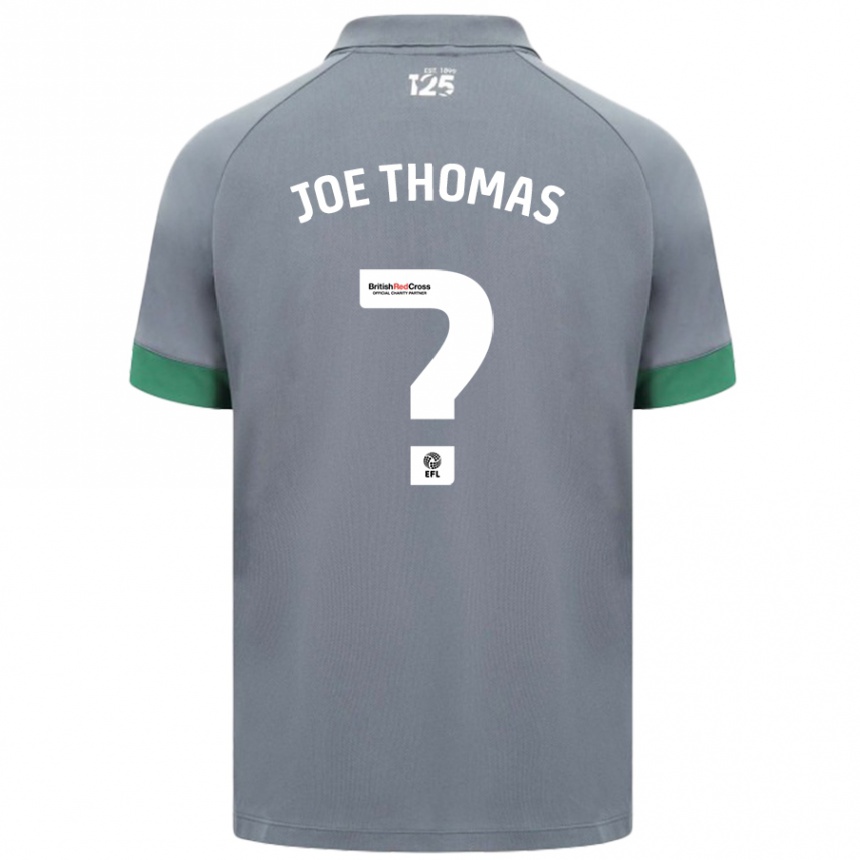 Niño Fútbol Camiseta Joe Thomas #0 Gris Oscuro 2ª Equipación 2024/25 Argentina