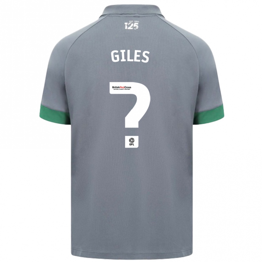 Niño Fútbol Camiseta Luey Giles #0 Gris Oscuro 2ª Equipación 2024/25 Argentina