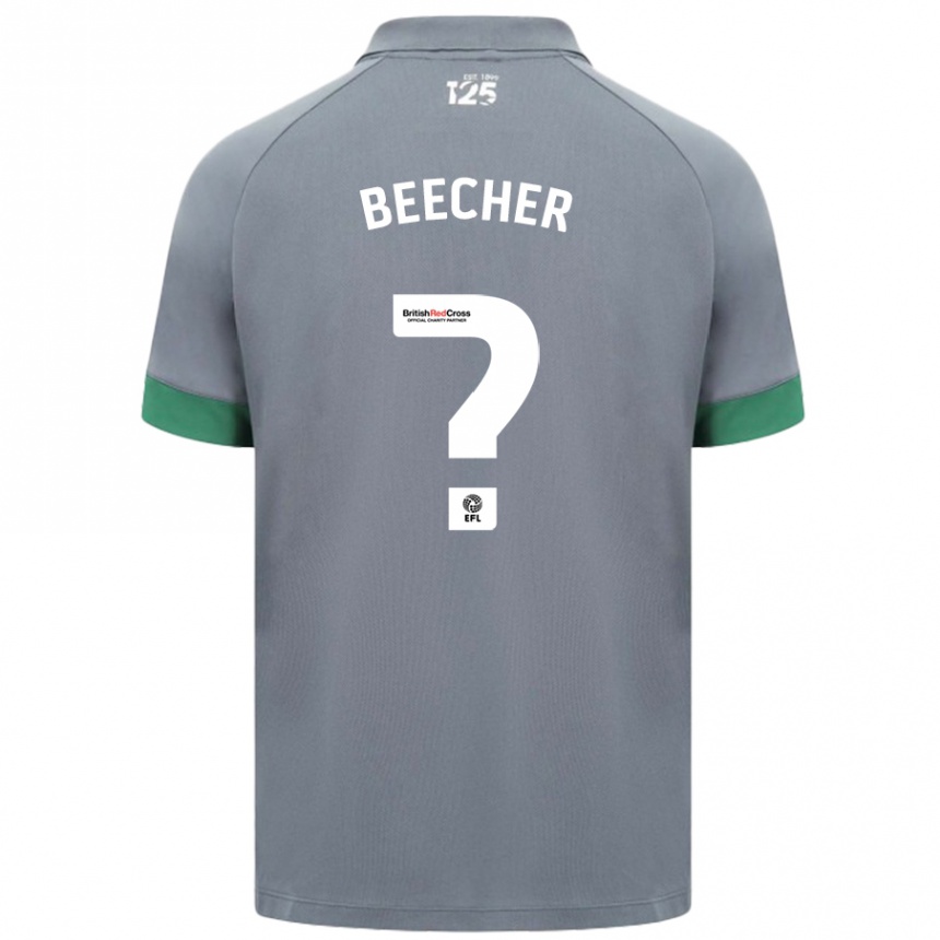 Niño Fútbol Camiseta Josh Beecher #0 Gris Oscuro 2ª Equipación 2024/25 Argentina