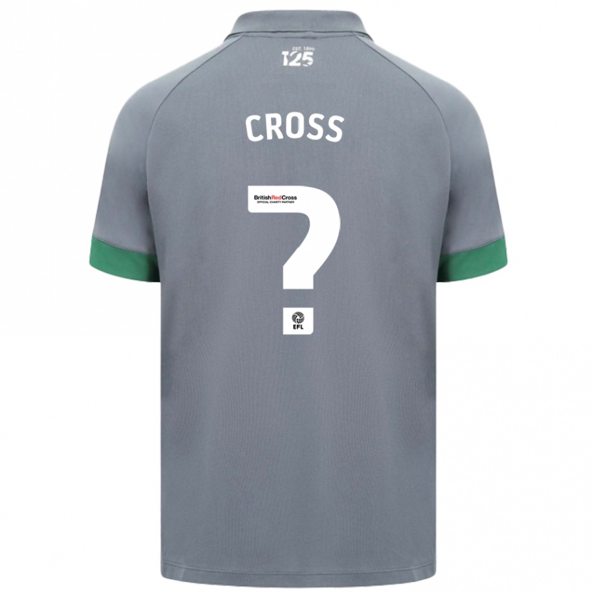 Niño Fútbol Camiseta Alex Cross #0 Gris Oscuro 2ª Equipación 2024/25 Argentina