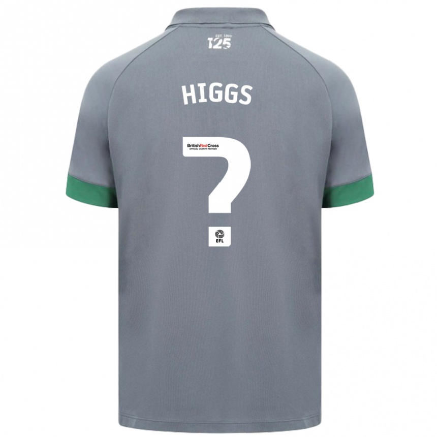 Niño Fútbol Camiseta Daniel Higgs #0 Gris Oscuro 2ª Equipación 2024/25 Argentina