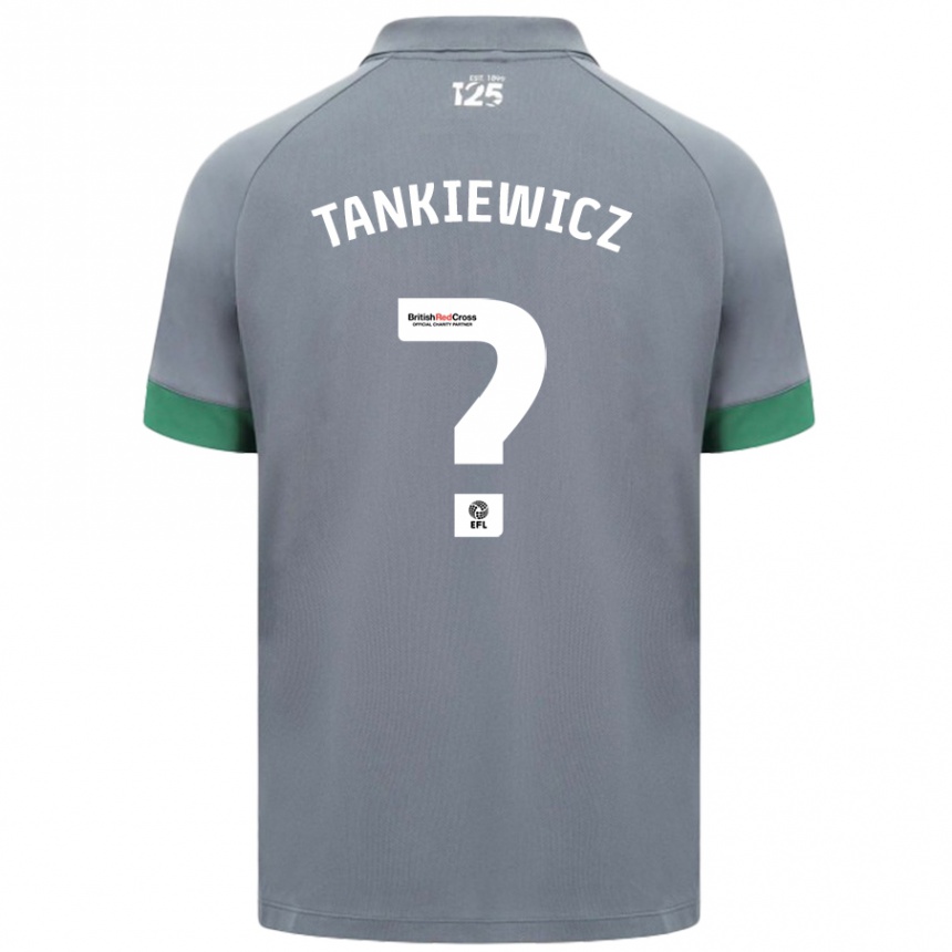 Niño Fútbol Camiseta Rob Tankiewicz #0 Gris Oscuro 2ª Equipación 2024/25 Argentina