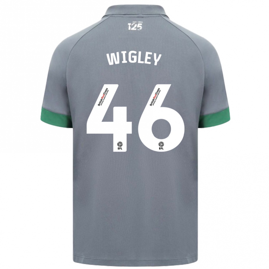 Niño Fútbol Camiseta Morgan Wigley #46 Gris Oscuro 2ª Equipación 2024/25 Argentina