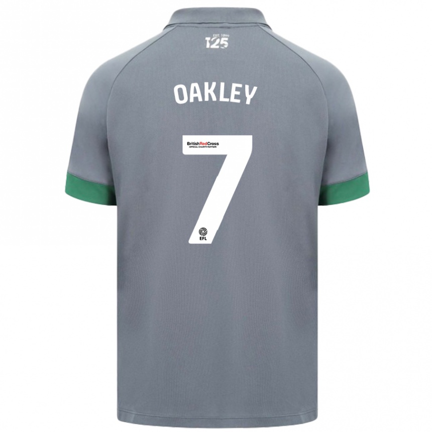 Niño Fútbol Camiseta Rhianne Oakley #7 Gris Oscuro 2ª Equipación 2024/25 Argentina