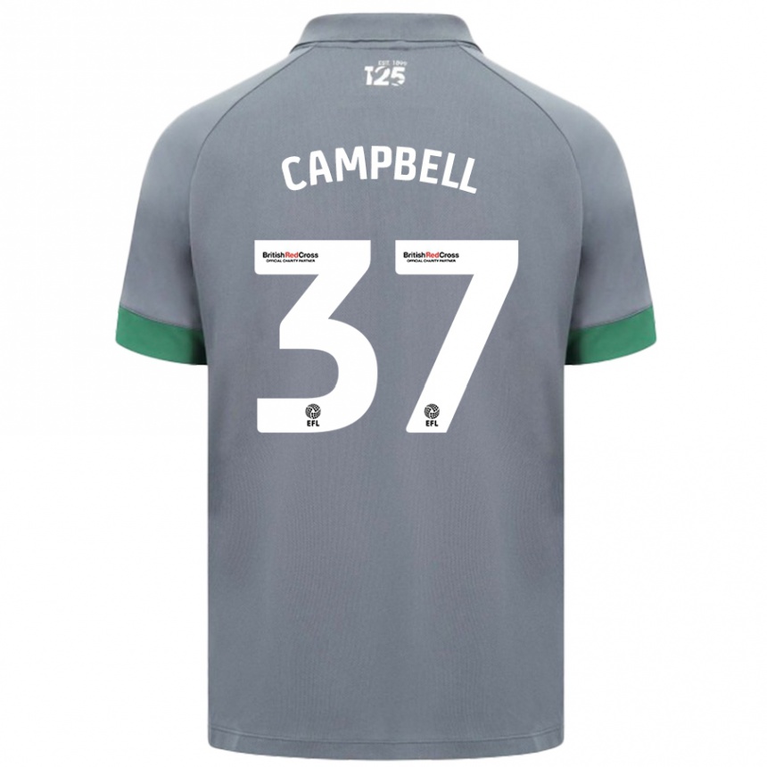 Niño Fútbol Camiseta Vontae Daley-Campbell #37 Gris Oscuro 2ª Equipación 2024/25 Argentina