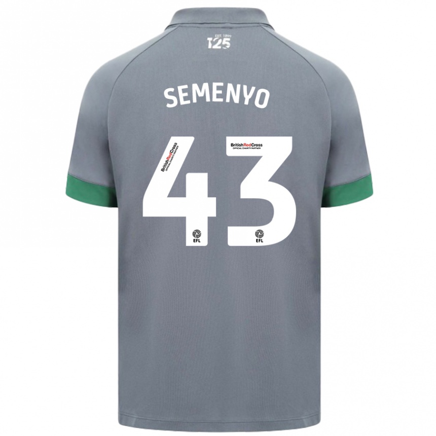 Niño Fútbol Camiseta Jai Semenyo #43 Gris Oscuro 2ª Equipación 2024/25 Argentina