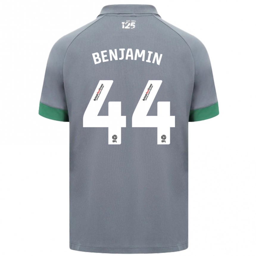 Niño Fútbol Camiseta Xavier Benjamin #44 Gris Oscuro 2ª Equipación 2024/25 Argentina