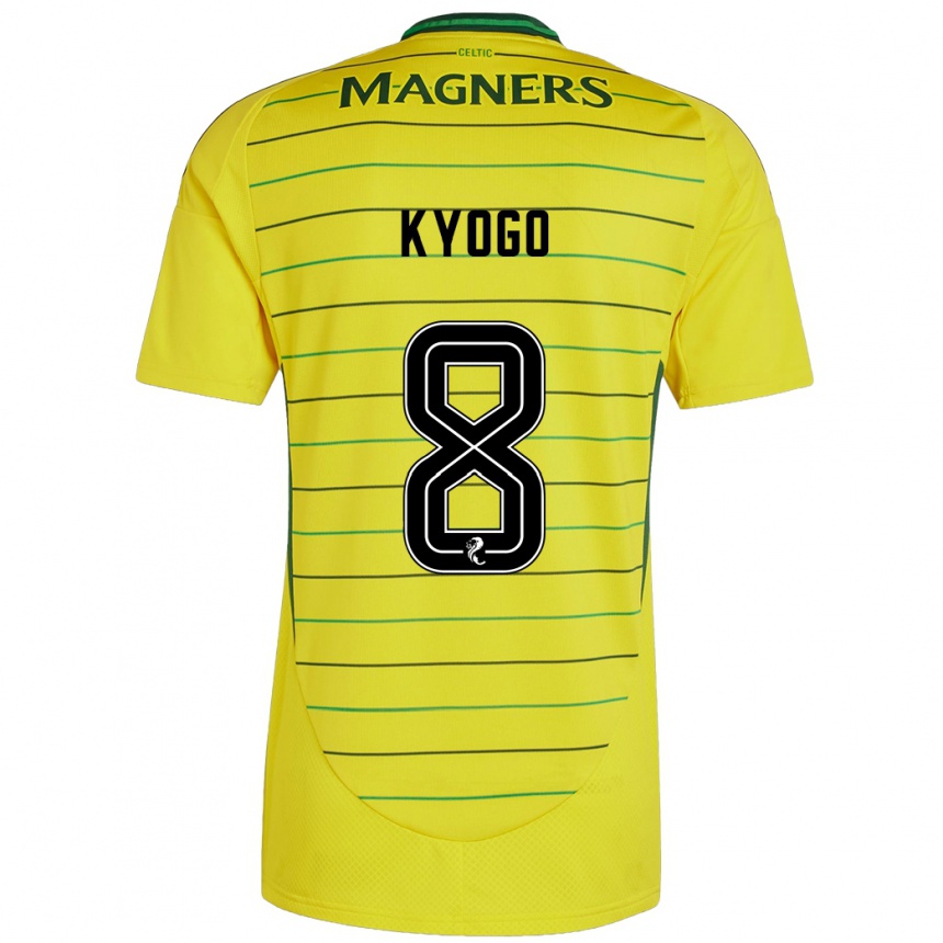 Niño Fútbol Camiseta Kyogo Furuhashi #8 Amarillo 2ª Equipación 2024/25 Argentina