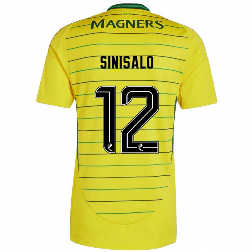 Niño Fútbol Camiseta Viljami Sinisalo #12 Amarillo 2ª Equipación 2024/25 Argentina