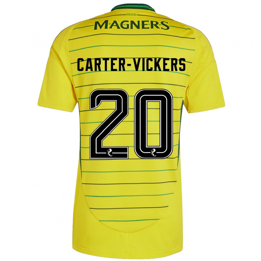 Niño Fútbol Camiseta Cameron Carter-Vickers #20 Amarillo 2ª Equipación 2024/25 Argentina