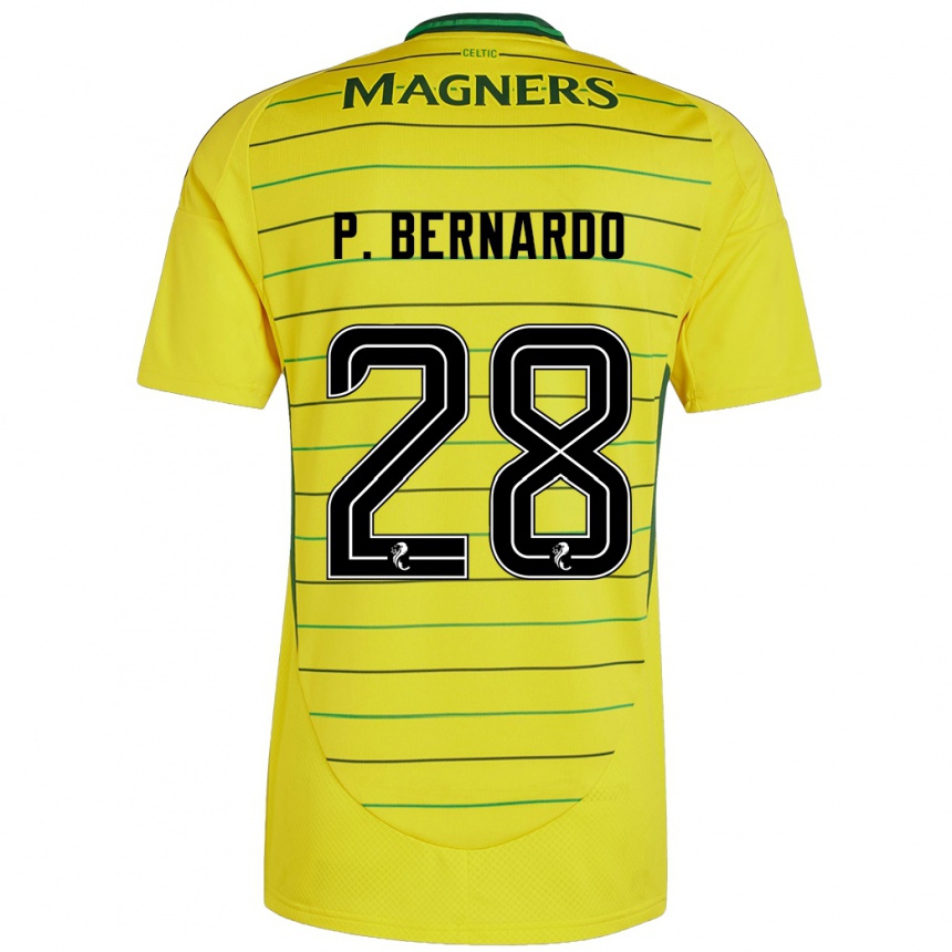 Niño Fútbol Camiseta Paulo Bernardo #28 Amarillo 2ª Equipación 2024/25 Argentina