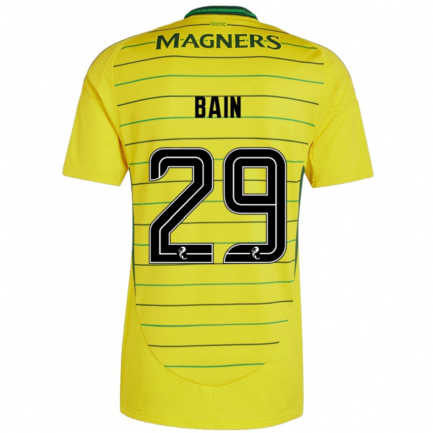 Niño Fútbol Camiseta Scott Bain #29 Amarillo 2ª Equipación 2024/25 Argentina