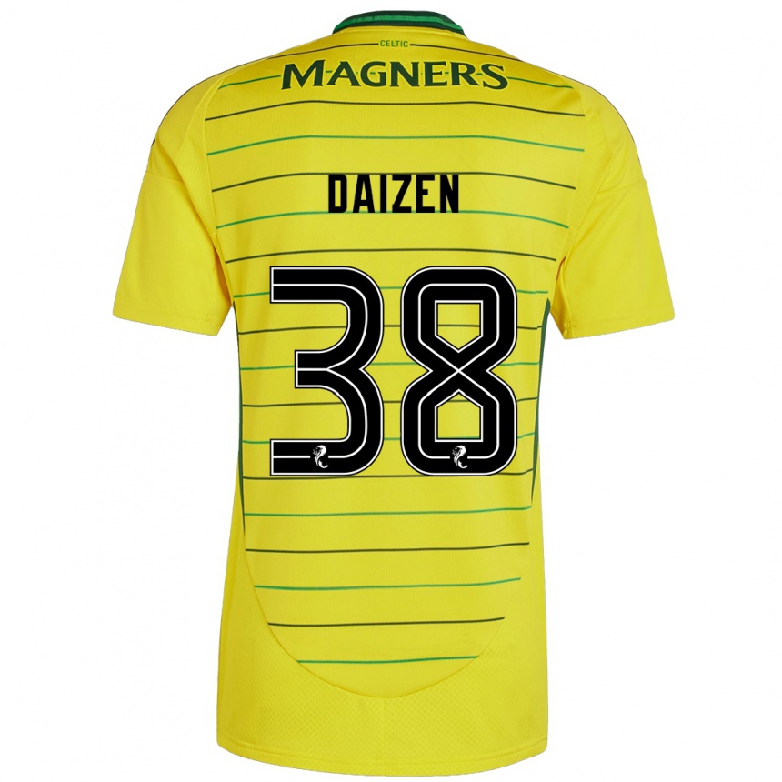 Niño Fútbol Camiseta Daizen Maeda #38 Amarillo 2ª Equipación 2024/25 Argentina