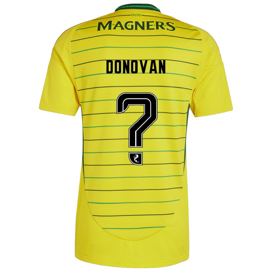 Niño Fútbol Camiseta Colby Donovan #0 Amarillo 2ª Equipación 2024/25 Argentina