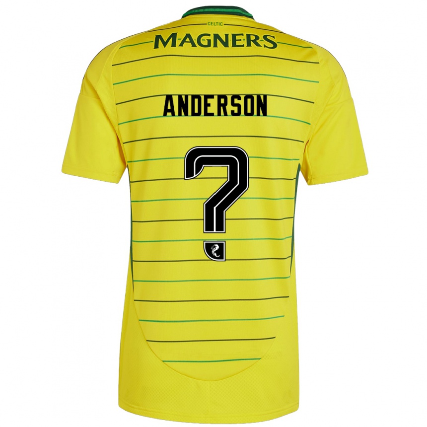 Niño Fútbol Camiseta Matthew Anderson #0 Amarillo 2ª Equipación 2024/25 Argentina