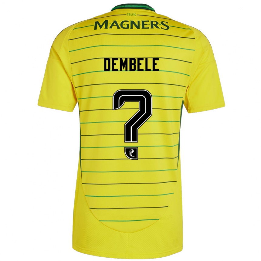 Niño Fútbol Camiseta Hassan Dembele #0 Amarillo 2ª Equipación 2024/25 Argentina