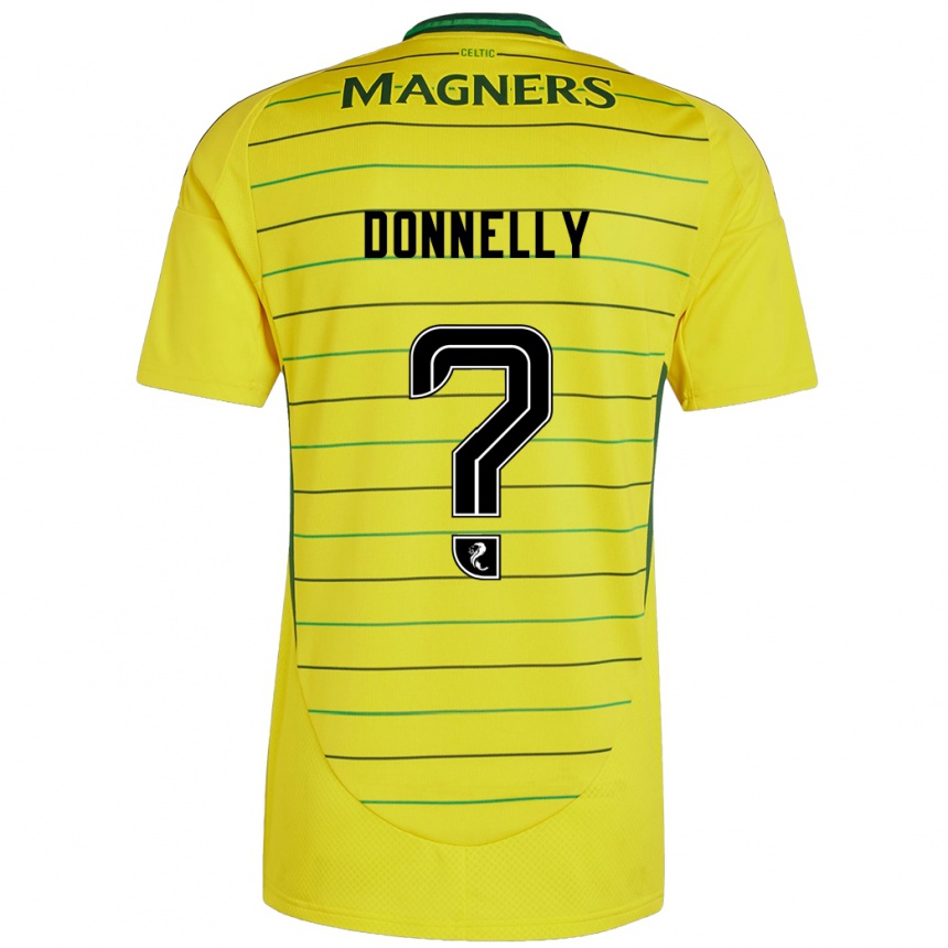 Niño Fútbol Camiseta Jacob Donnelly #0 Amarillo 2ª Equipación 2024/25 Argentina