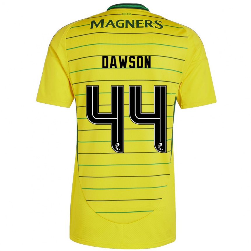 Niño Fútbol Camiseta Joey Dawson #44 Amarillo 2ª Equipación 2024/25 Argentina