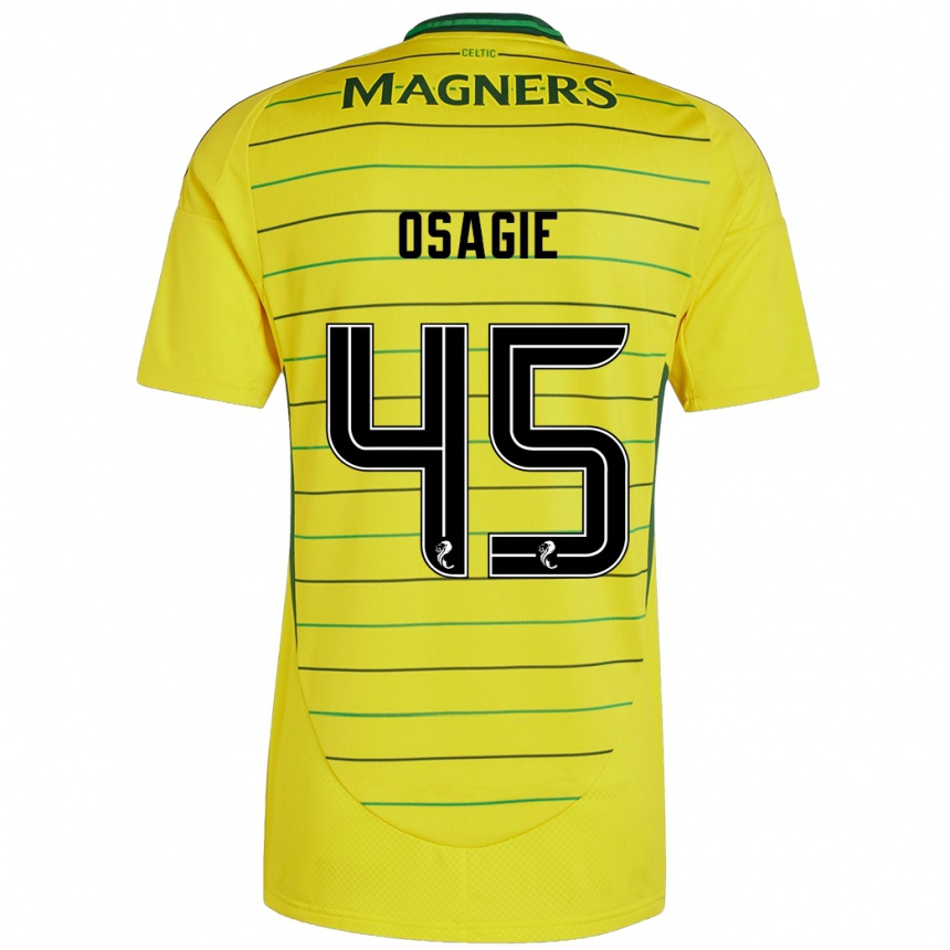 Niño Fútbol Camiseta Justin Osagie #45 Amarillo 2ª Equipación 2024/25 Argentina