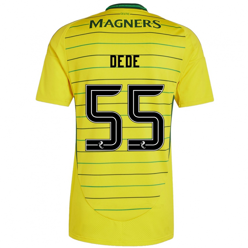 Niño Fútbol Camiseta Josh Dede #55 Amarillo 2ª Equipación 2024/25 Argentina