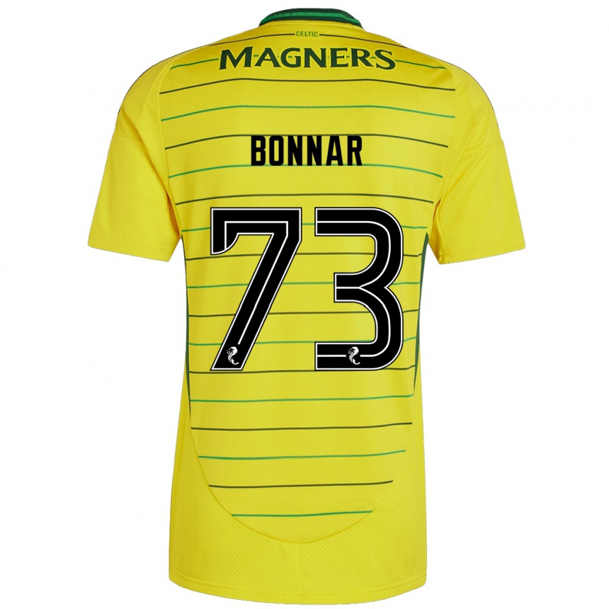 Niño Fútbol Camiseta Jude Bonnar #73 Amarillo 2ª Equipación 2024/25 Argentina