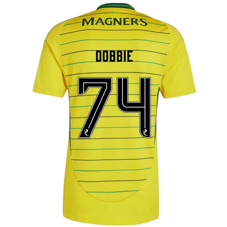 Niño Fútbol Camiseta Lewis Dobbie #74 Amarillo 2ª Equipación 2024/25 Argentina