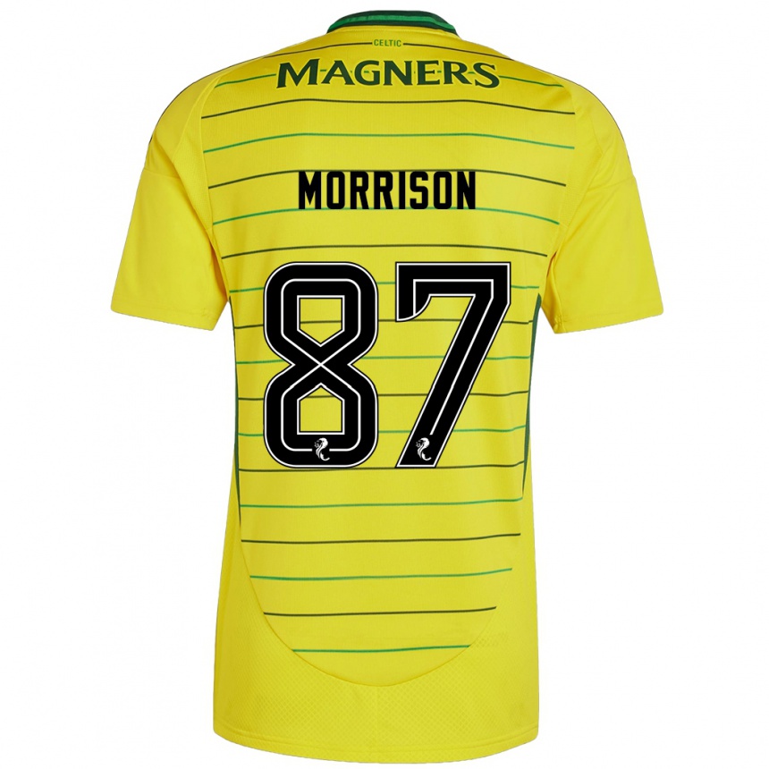 Niño Fútbol Camiseta Joe Morrison #87 Amarillo 2ª Equipación 2024/25 Argentina