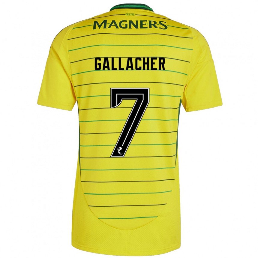 Niño Fútbol Camiseta Amy Gallacher #7 Amarillo 2ª Equipación 2024/25 Argentina