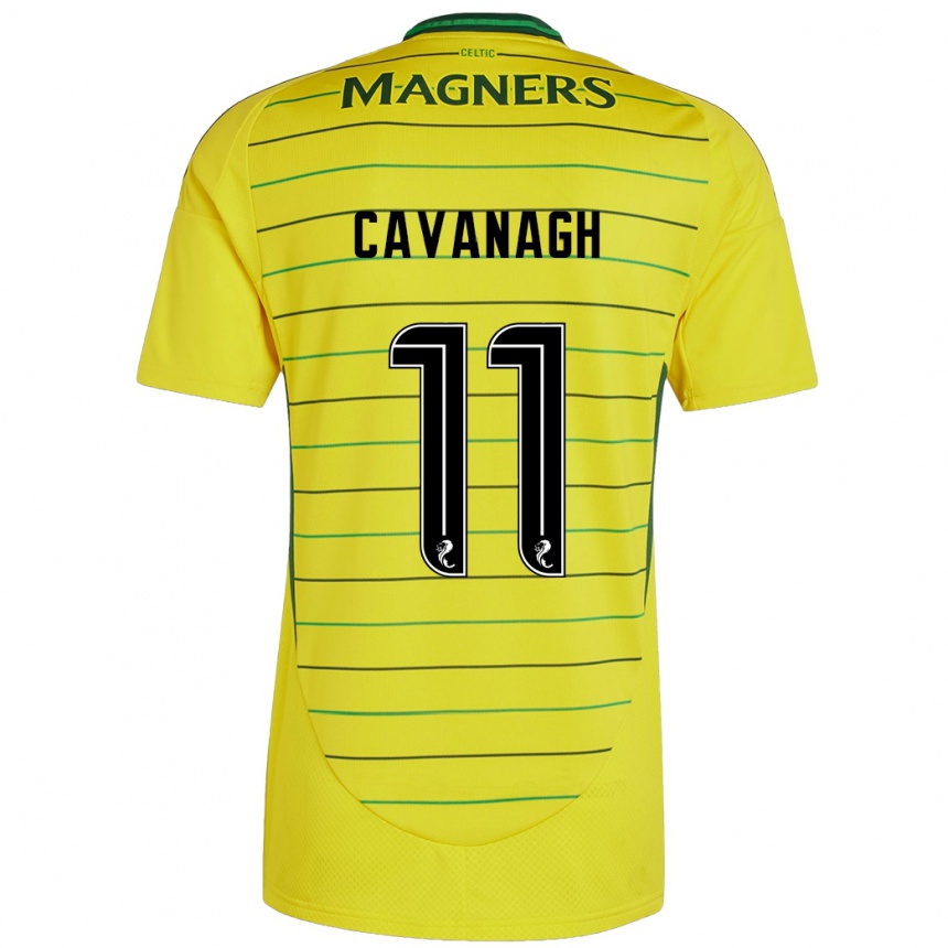 Niño Fútbol Camiseta Colette Cavanagh #11 Amarillo 2ª Equipación 2024/25 Argentina