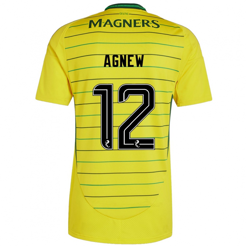 Niño Fútbol Camiseta Murphy Agnew #12 Amarillo 2ª Equipación 2024/25 Argentina