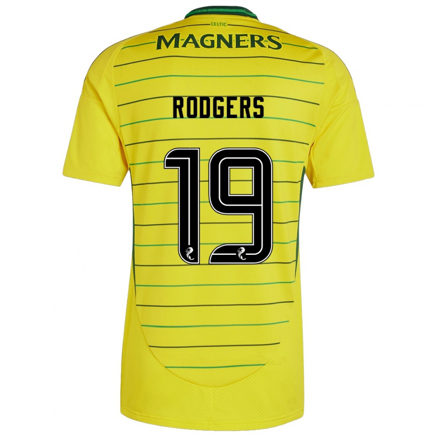 Niño Fútbol Camiseta Lisa Rodgers #19 Amarillo 2ª Equipación 2024/25 Argentina