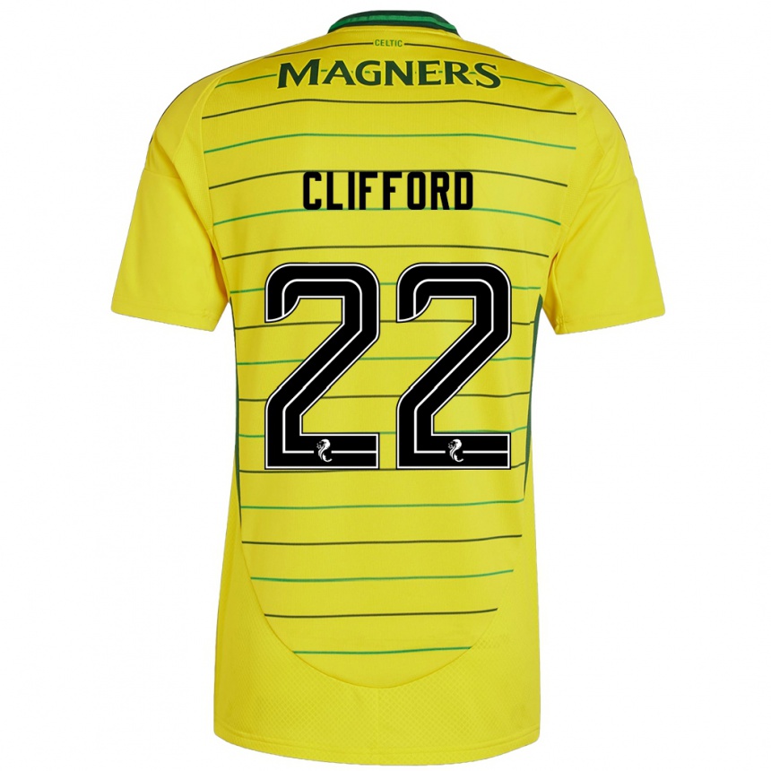 Niño Fútbol Camiseta Lucy Ashworth-Clifford #22 Amarillo 2ª Equipación 2024/25 Argentina