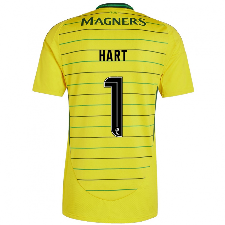 Niño Fútbol Camiseta Joe Hart #1 Amarillo 2ª Equipación 2024/25 Argentina