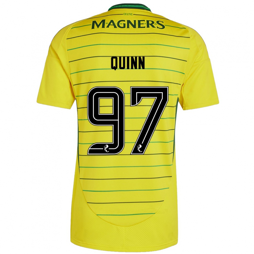 Niño Fútbol Camiseta Ben Quinn #97 Amarillo 2ª Equipación 2024/25 Argentina