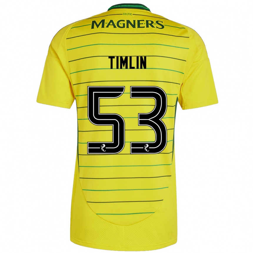 Niño Fútbol Camiseta Sophie Timlin #53 Amarillo 2ª Equipación 2024/25 Argentina