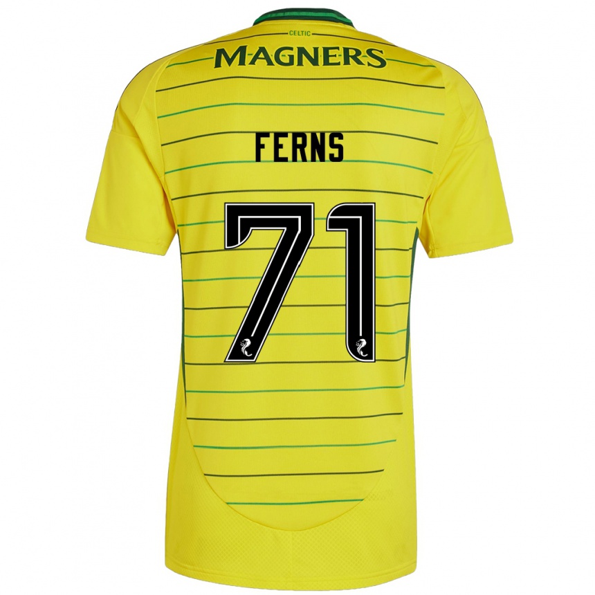 Niño Fútbol Camiseta Abbie Ferns #71 Amarillo 2ª Equipación 2024/25 Argentina