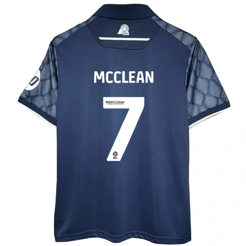 Niño Fútbol Camiseta James Mcclean #7 Negro 2ª Equipación 2024/25 Argentina