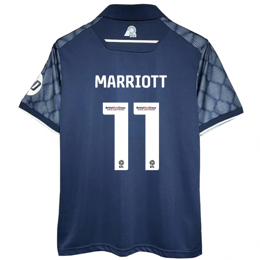 Niño Fútbol Camiseta Jack Marriott #11 Negro 2ª Equipación 2024/25 Argentina