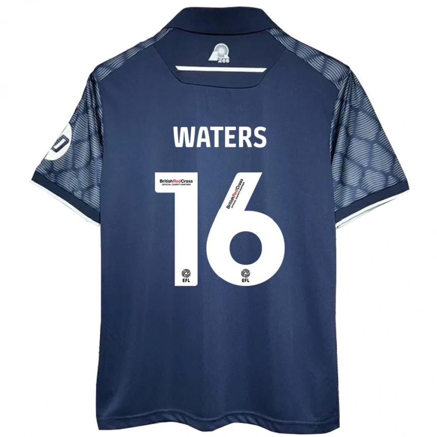 Niño Fútbol Camiseta Billy Waters #16 Negro 2ª Equipación 2024/25 Argentina