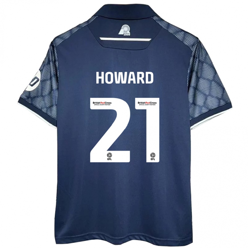 Niño Fútbol Camiseta Mark Howard #21 Negro 2ª Equipación 2024/25 Argentina