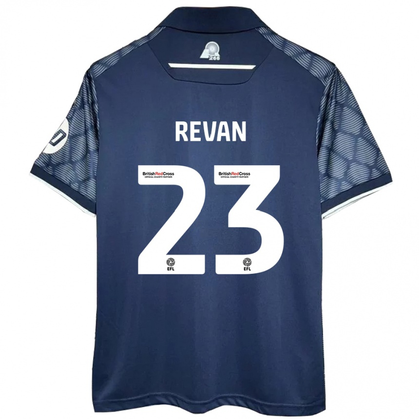 Niño Fútbol Camiseta Sebastian Revan #23 Negro 2ª Equipación 2024/25 Argentina