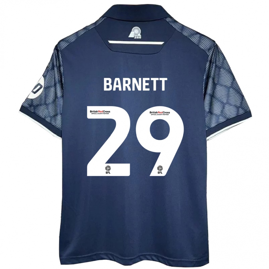 Niño Fútbol Camiseta Ryan Barnett #29 Negro 2ª Equipación 2024/25 Argentina