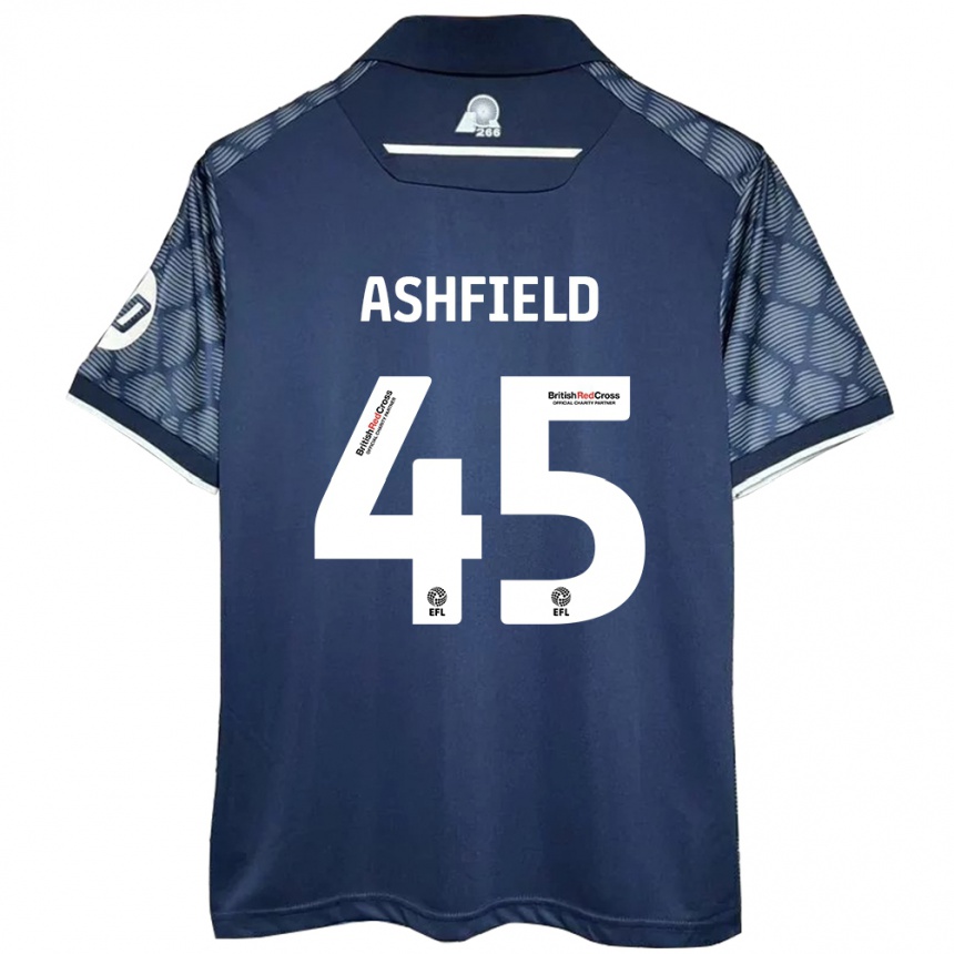 Niño Fútbol Camiseta Harry Ashfield #45 Negro 2ª Equipación 2024/25 Argentina