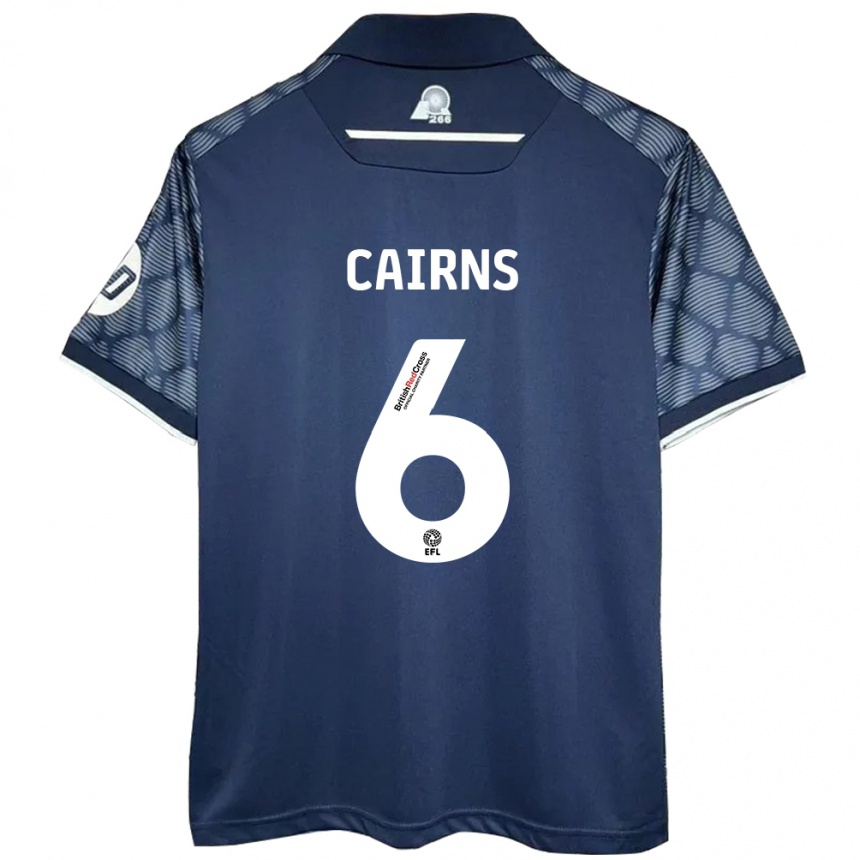 Niño Fútbol Camiseta Brooke Cairns #6 Negro 2ª Equipación 2024/25 Argentina