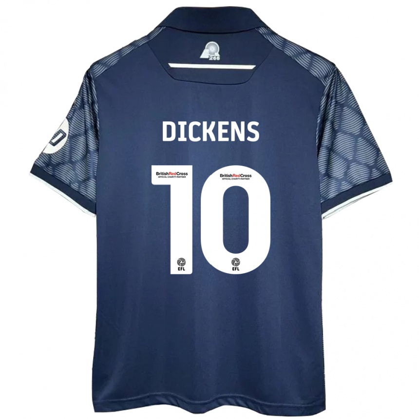 Niño Fútbol Camiseta Tj Dickens #10 Negro 2ª Equipación 2024/25 Argentina