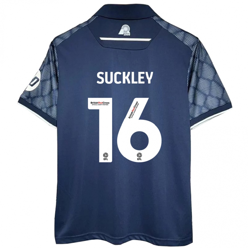 Niño Fútbol Camiseta Ava Suckley #16 Negro 2ª Equipación 2024/25 Argentina