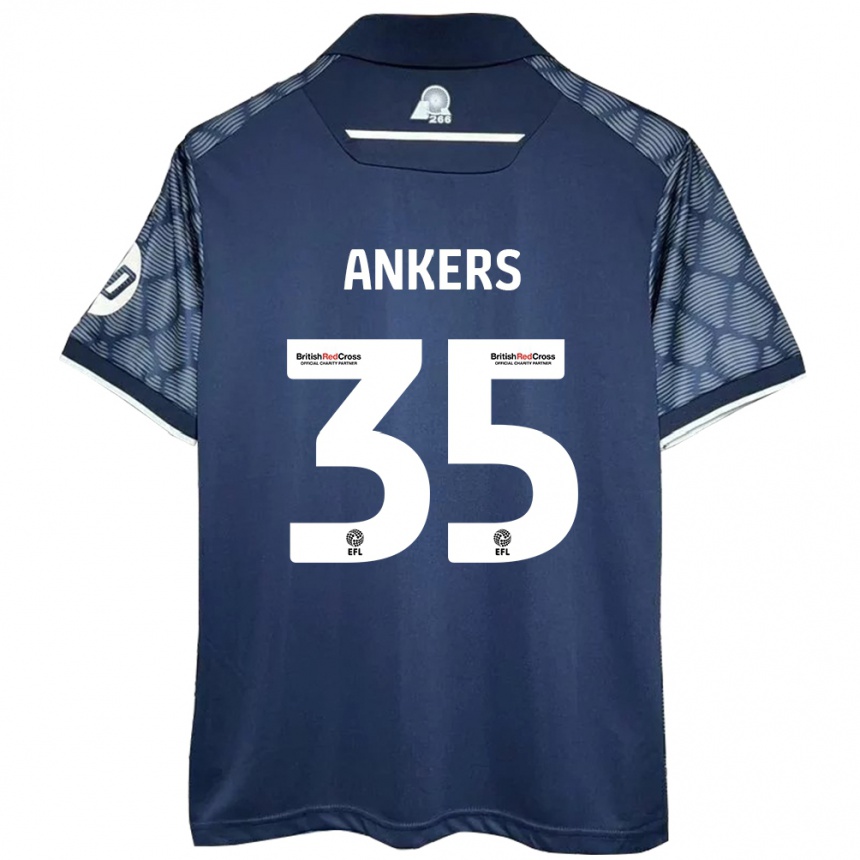 Niño Fútbol Camiseta Chloe Ankers #35 Negro 2ª Equipación 2024/25 Argentina