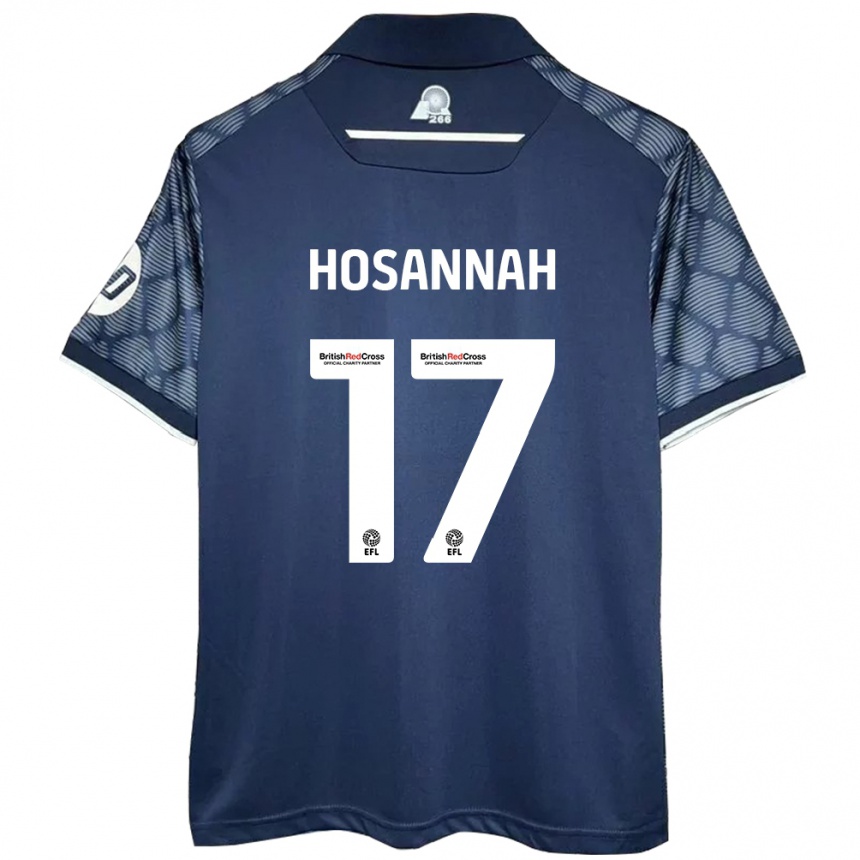 Niño Fútbol Camiseta Bryce Hosannah #17 Negro 2ª Equipación 2024/25 Argentina