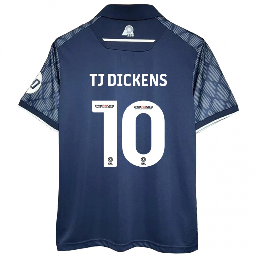 Niño Fútbol Camiseta Tonicha Tj Dickens #10 Negro 2ª Equipación 2024/25 Argentina